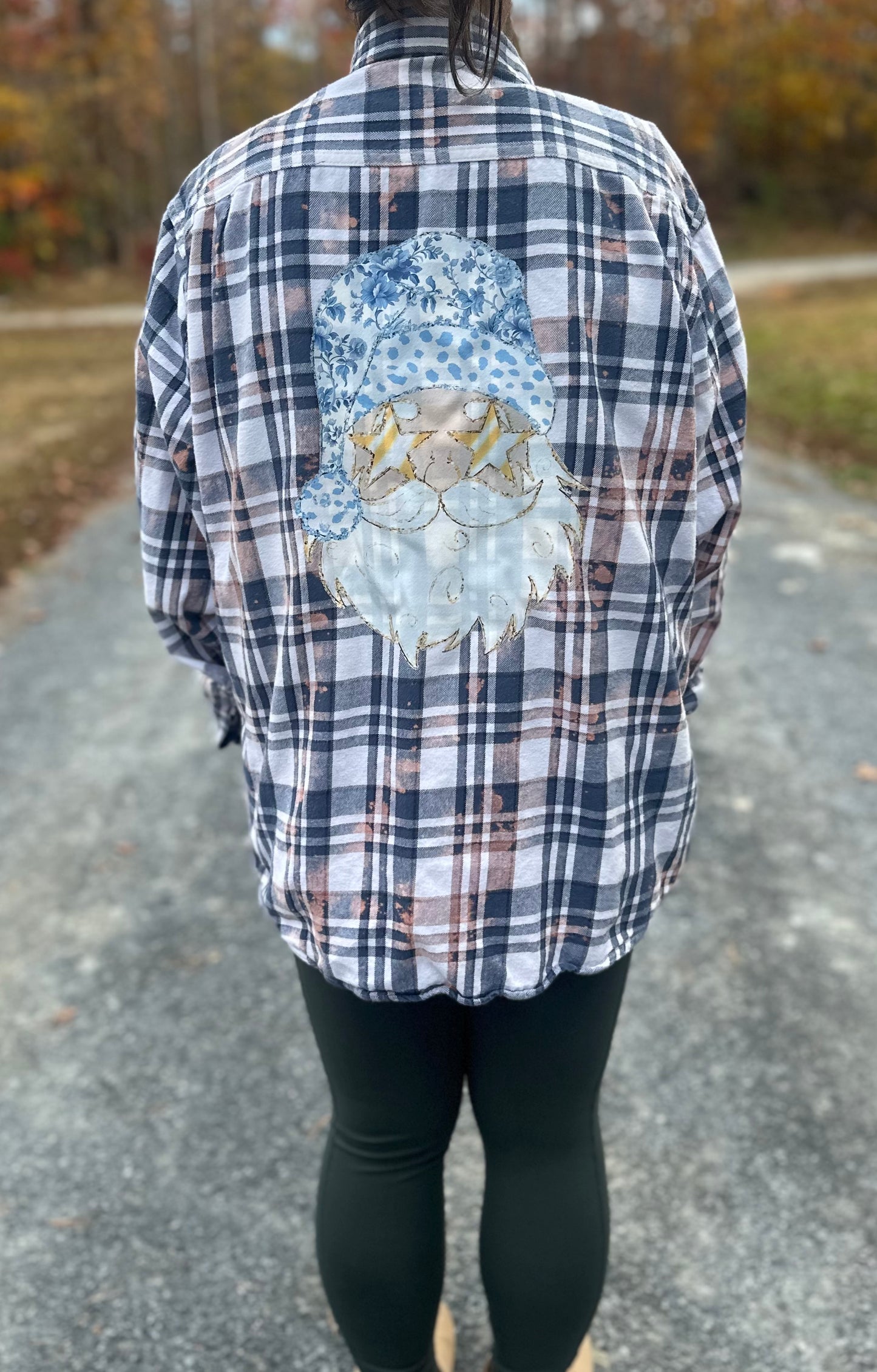 Santa Bleached Flannel EXTRA LARGE