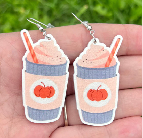 Pumpkin Spice Latte Earrings