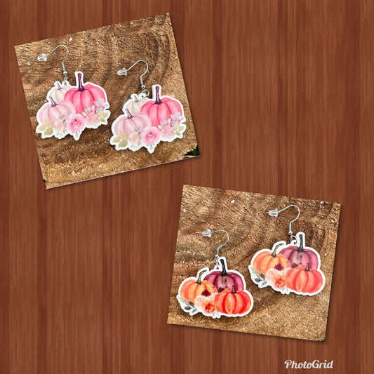 Fall Pumpkin Earrings