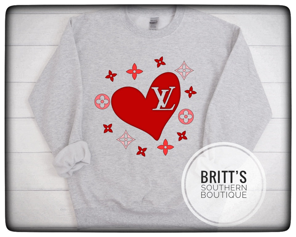 Red Hearts Sweatshirt