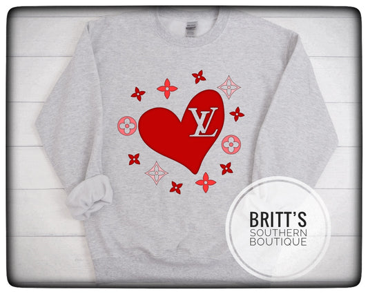 Red Hearts Sweatshirt