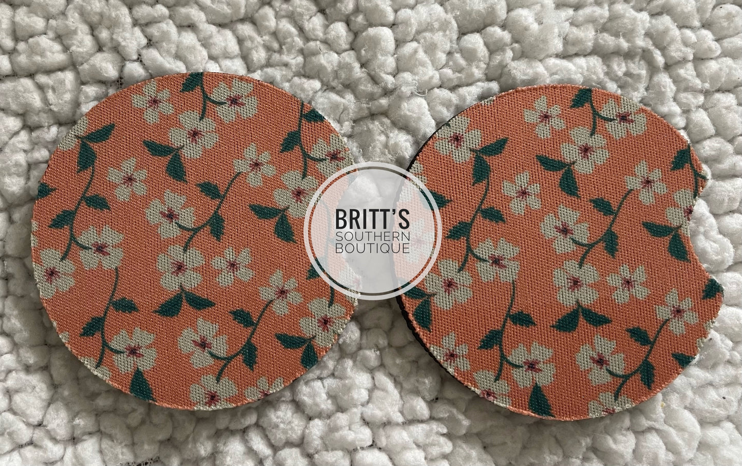 Floral Car Coaster Set